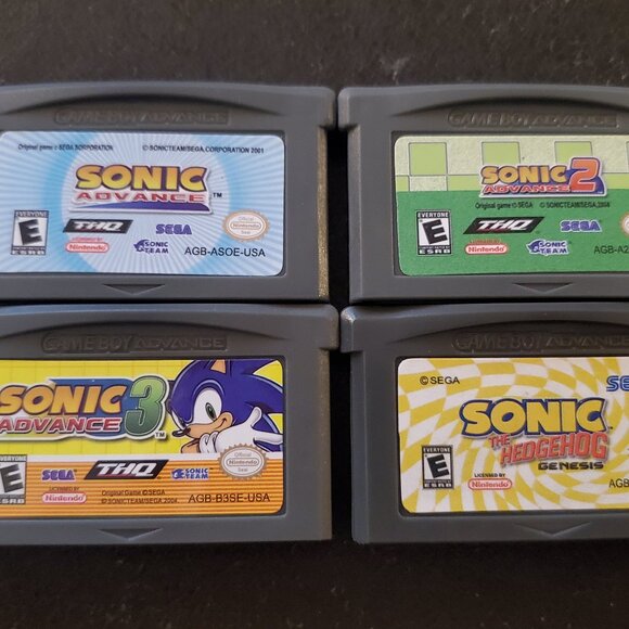Sonic Advance 1, 2, 3, Genesis GBA Video Game - Picture 1 of 10